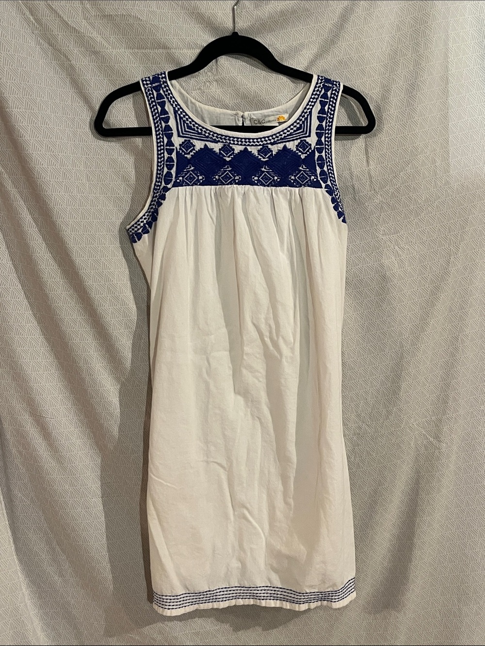 White and Blue Dress